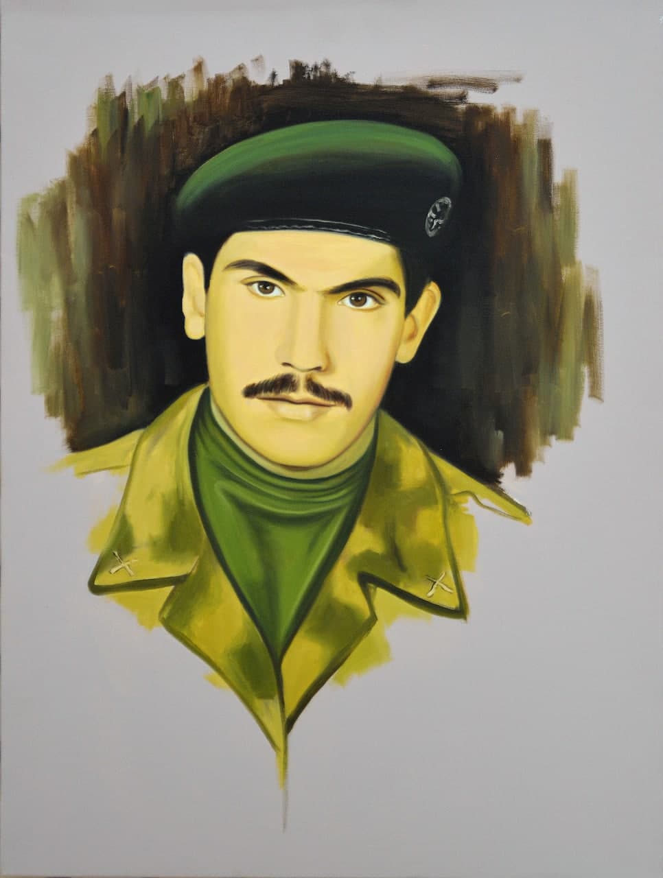 نقاشی چهره شهید میکائیل برانقوری